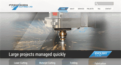 Desktop Screenshot of precisionlasercutting.co.nz