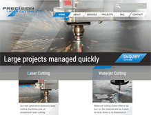 Tablet Screenshot of precisionlasercutting.co.nz
